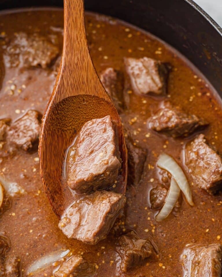 Crockpot Garlic Parmesan Steak Bites Recipe
