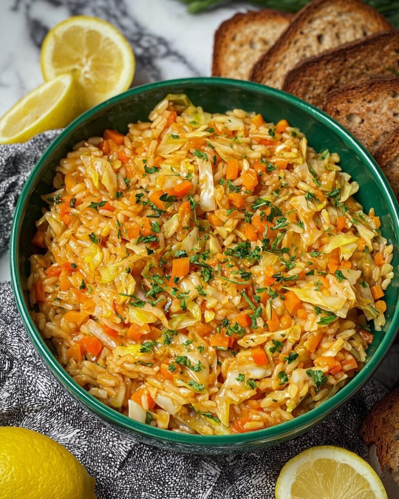 Lahanorizo: Greek Rice with Cabbage Recipe