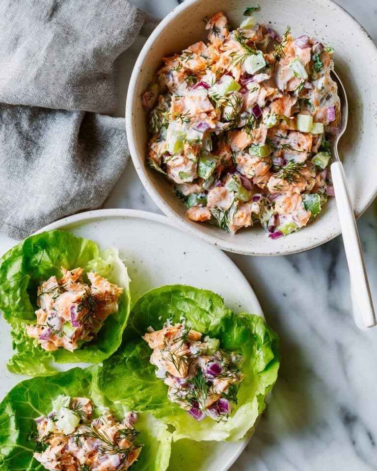 Flaky Salmon Salad Recipe