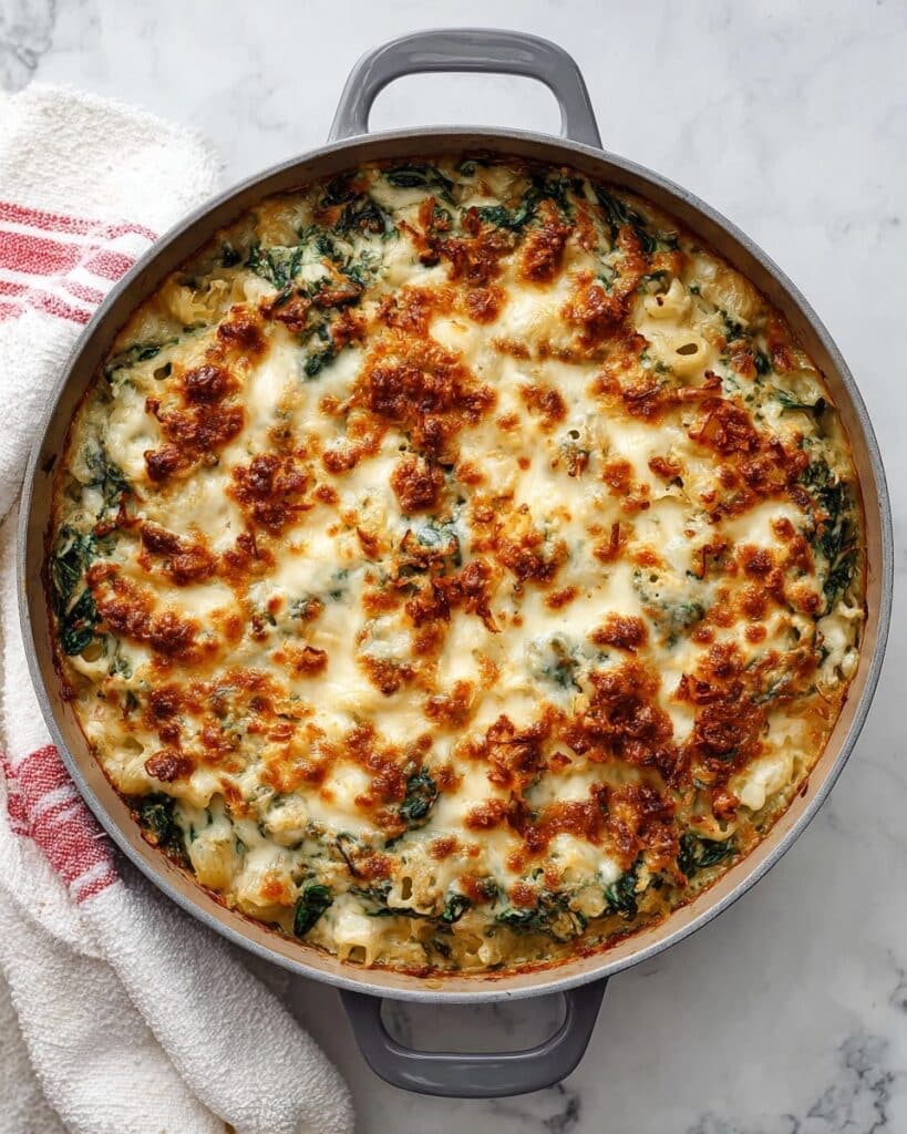 Creamed Spinach Mac and Cheese Recipe