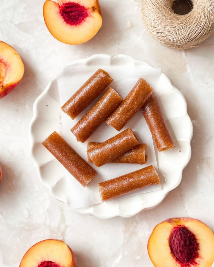 Easy Peach Fruit Leather (Gluten-Free, Vegan) Recipe