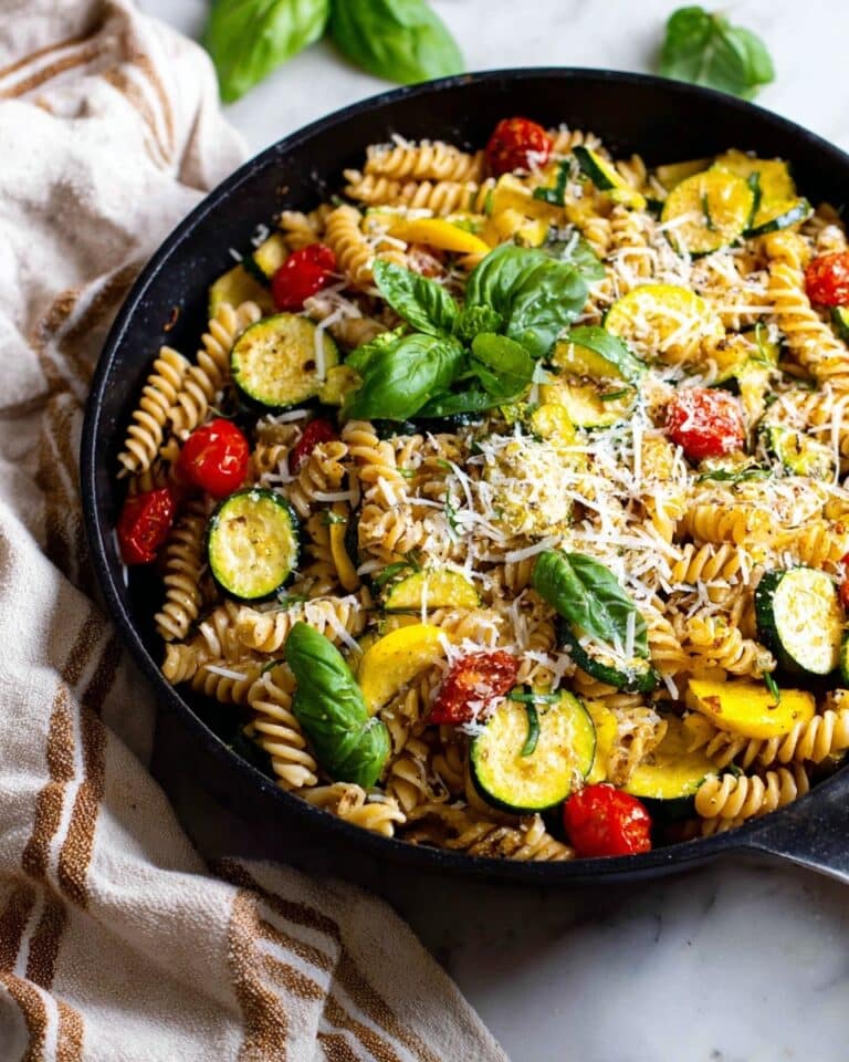 Pasta with Zucchini and Tomatoes Recipe