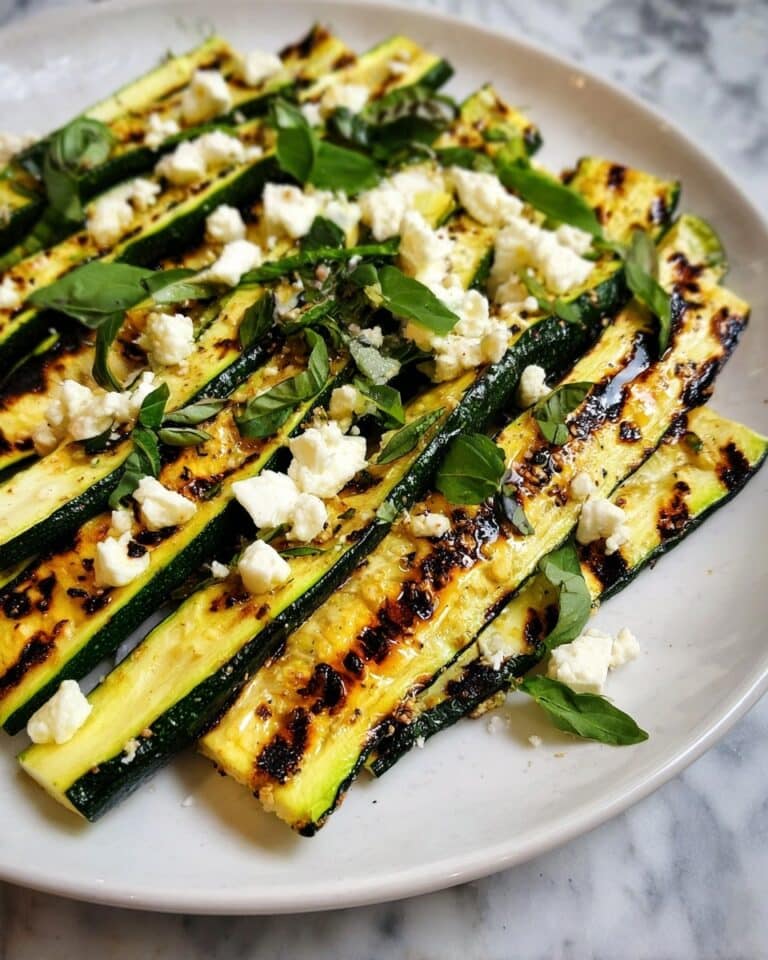 Easy Grilled Zucchini With Goat Cheese Recipe
