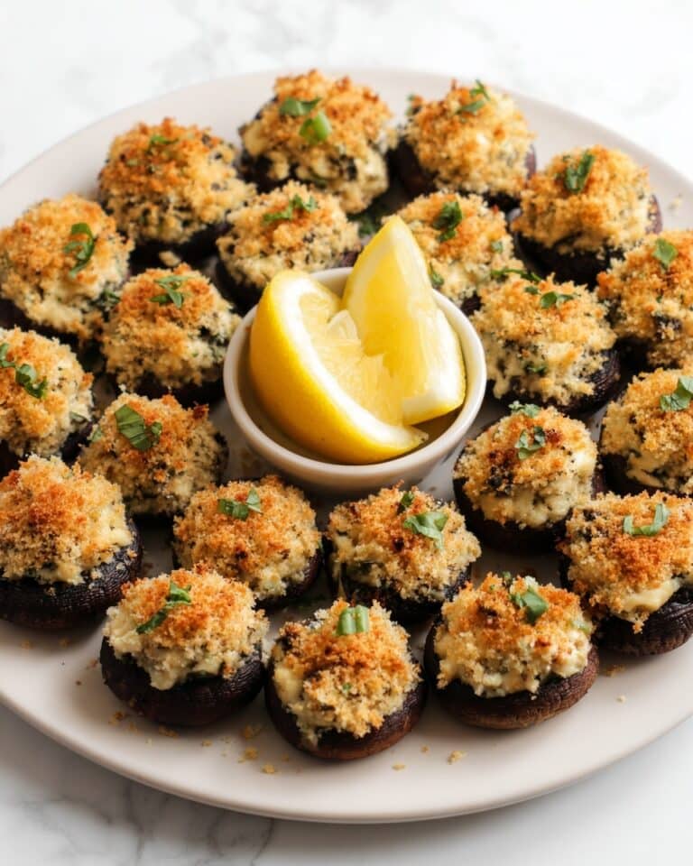 Stuffed Mushrooms with Crab Recipe