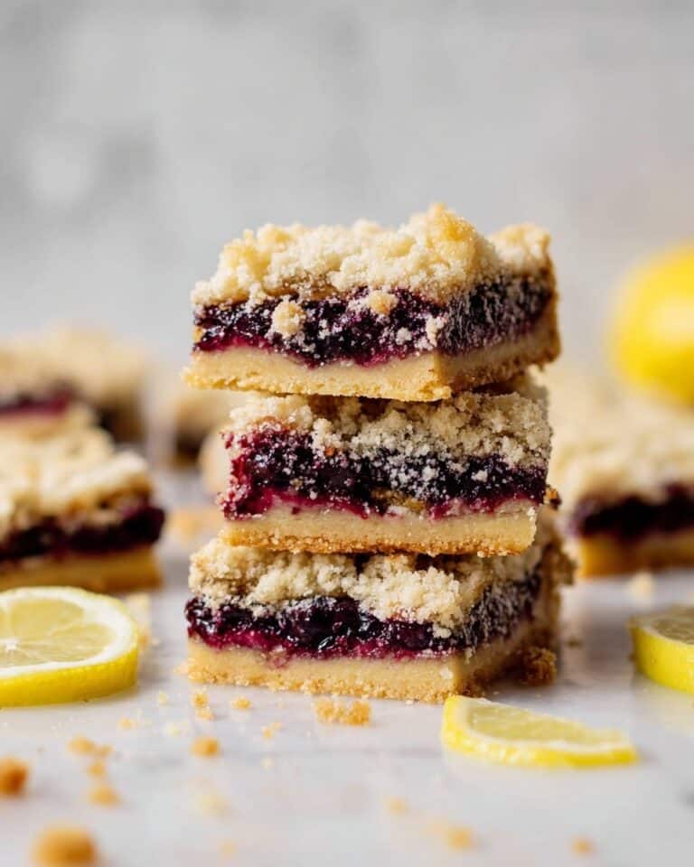 Lemon Blueberry Cobbler Bars Recipe