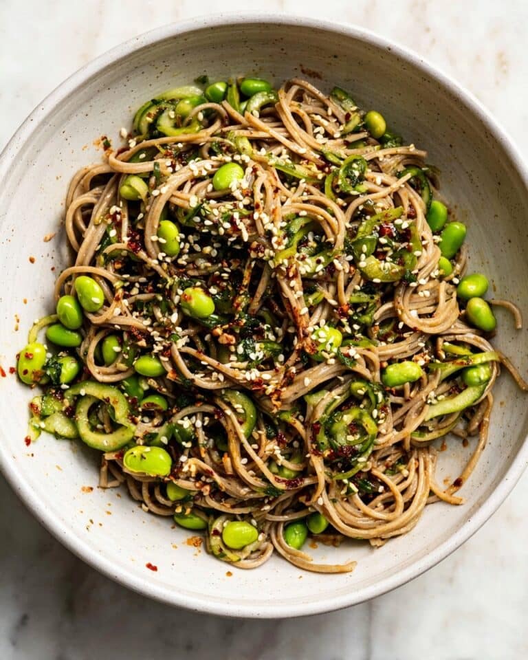Chili Crisp Cucumber Soba Noodle Salad Recipe