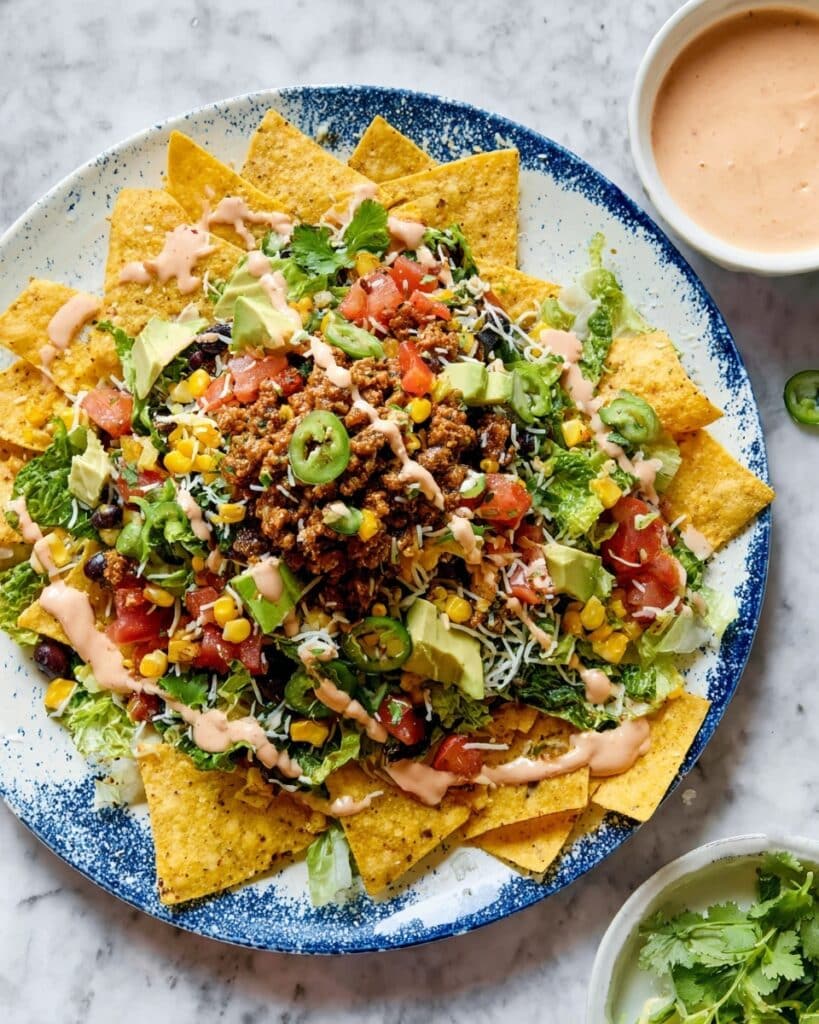 30-Minute Ground Chicken Taco Salad with Black Beans Recipe