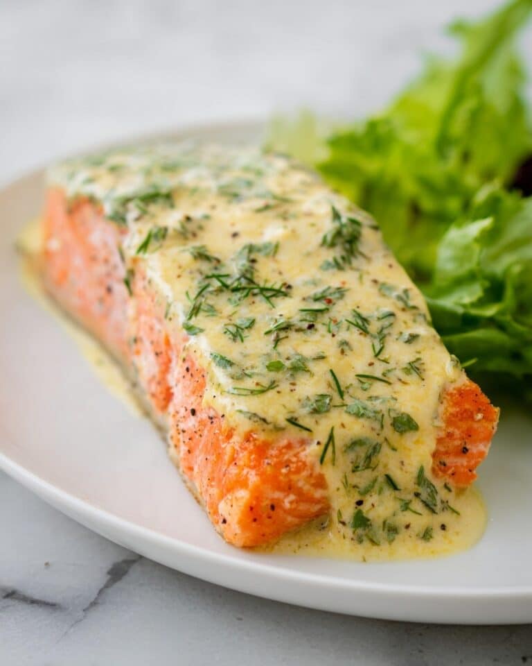 Salmon with Dijon Tarragon Sauce Recipe