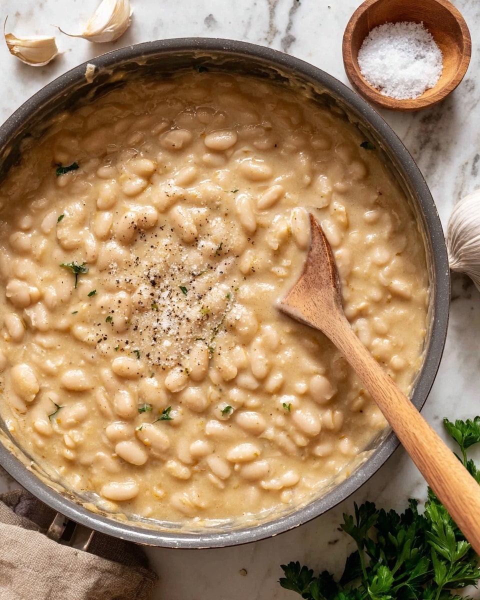 Parmesan Garlic Cannellini Beans Recipe