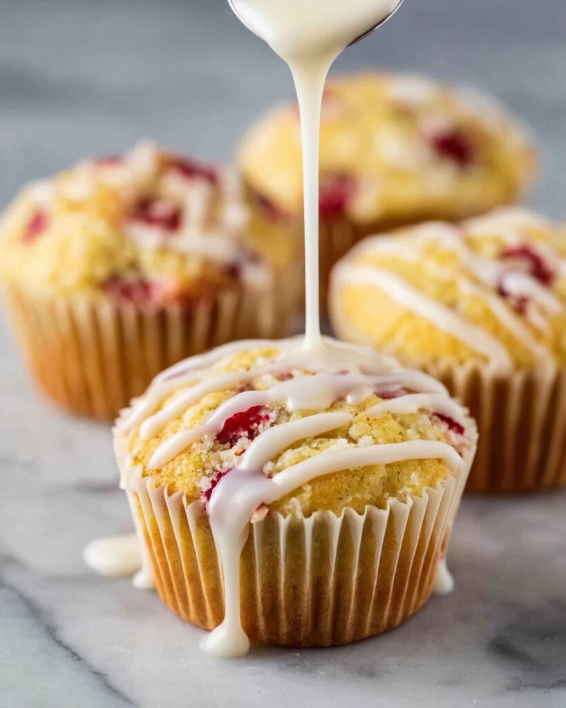 Lemon Raspberry Muffins with Lemon Glaze Recipe