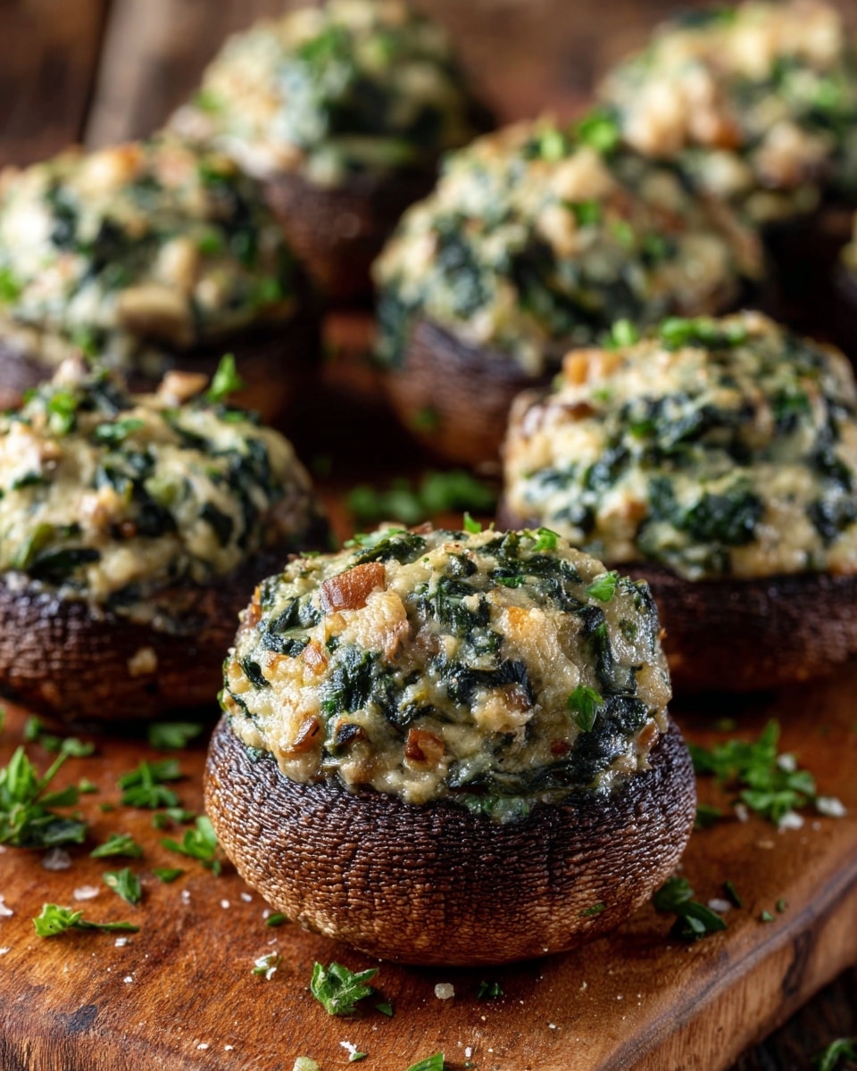 Vegetarian Stuffed Mushrooms Recipe
