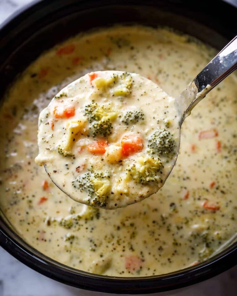 Crockpot Broccoli Cheddar Soup Recipe