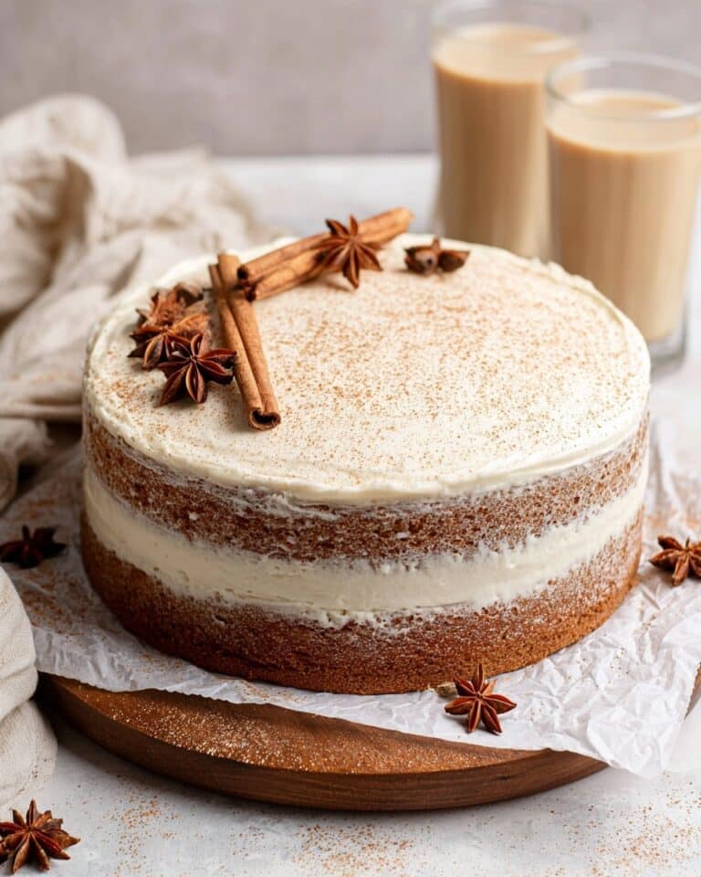 Chai Cake with Cream Cheese Frosting Recipe