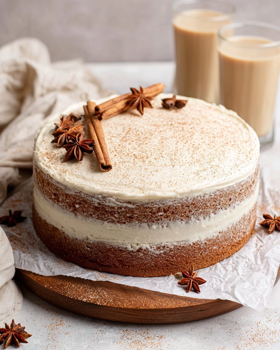 Chai Cake with Cream Cheese Frosting Recipe