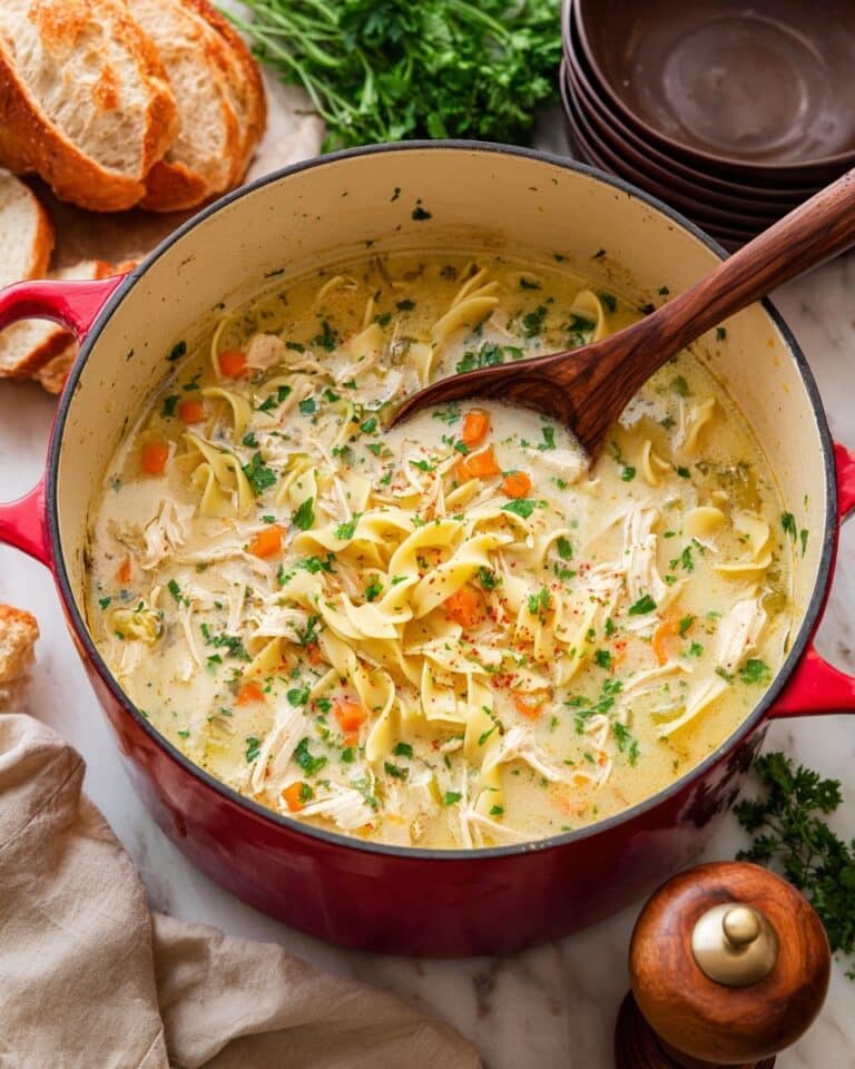Creamy Chicken Noodle Soup Recipe