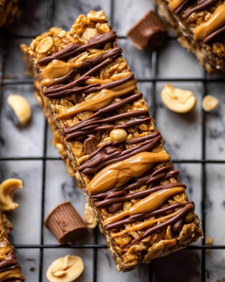 Peanut Butter Cup Granola Bars Recipe