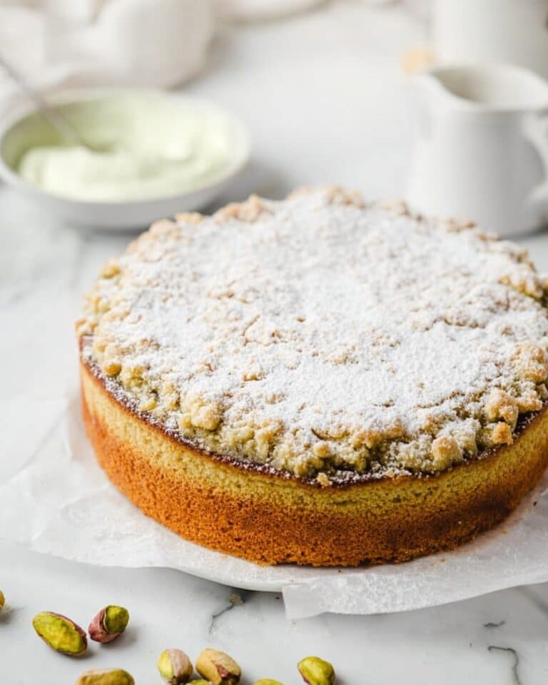 Vegan Pistachio Coffee Cake Recipe
