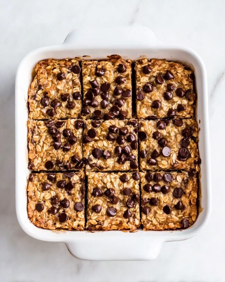 Peanut Butter Chocolate Chip Zucchini Baked Oatmeal Recipe