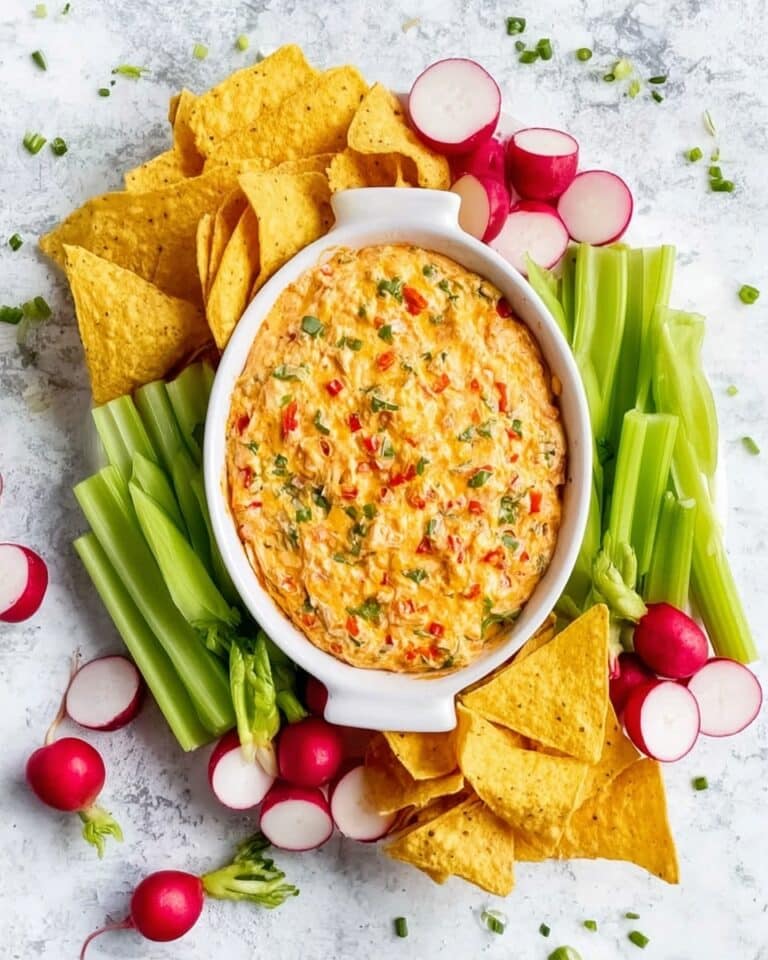 Buffalo Chickpea Dip (Vegan + Oil-free) Recipe