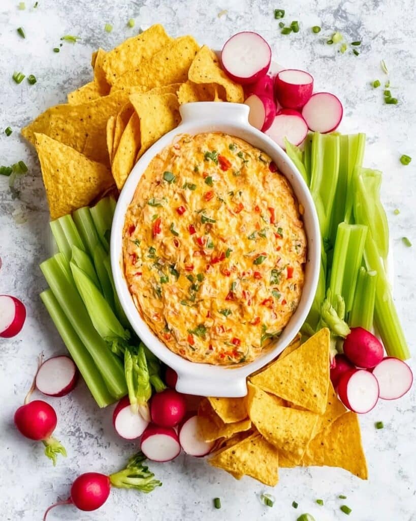 Buffalo Chickpea Dip (Vegan + Oil-free) Recipe