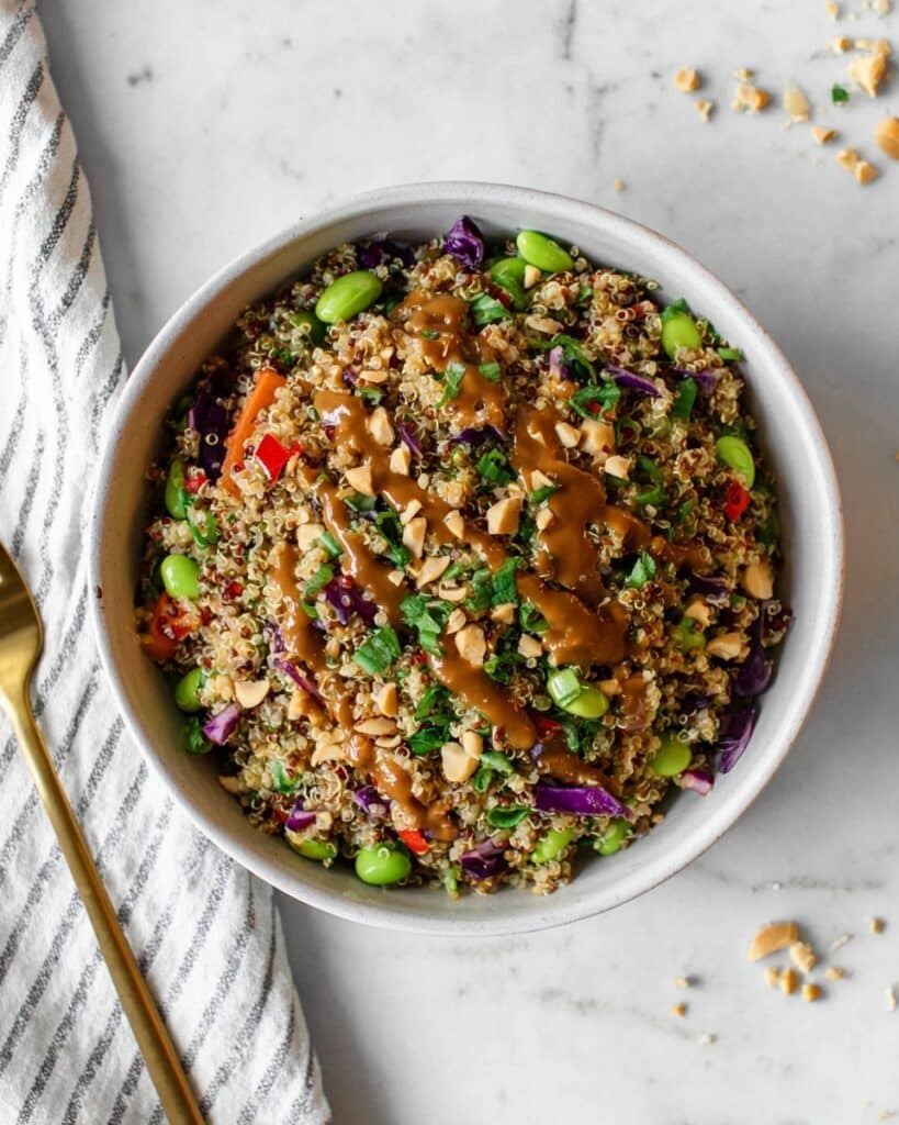 Vegan Thai Quinoa Salad Recipe
