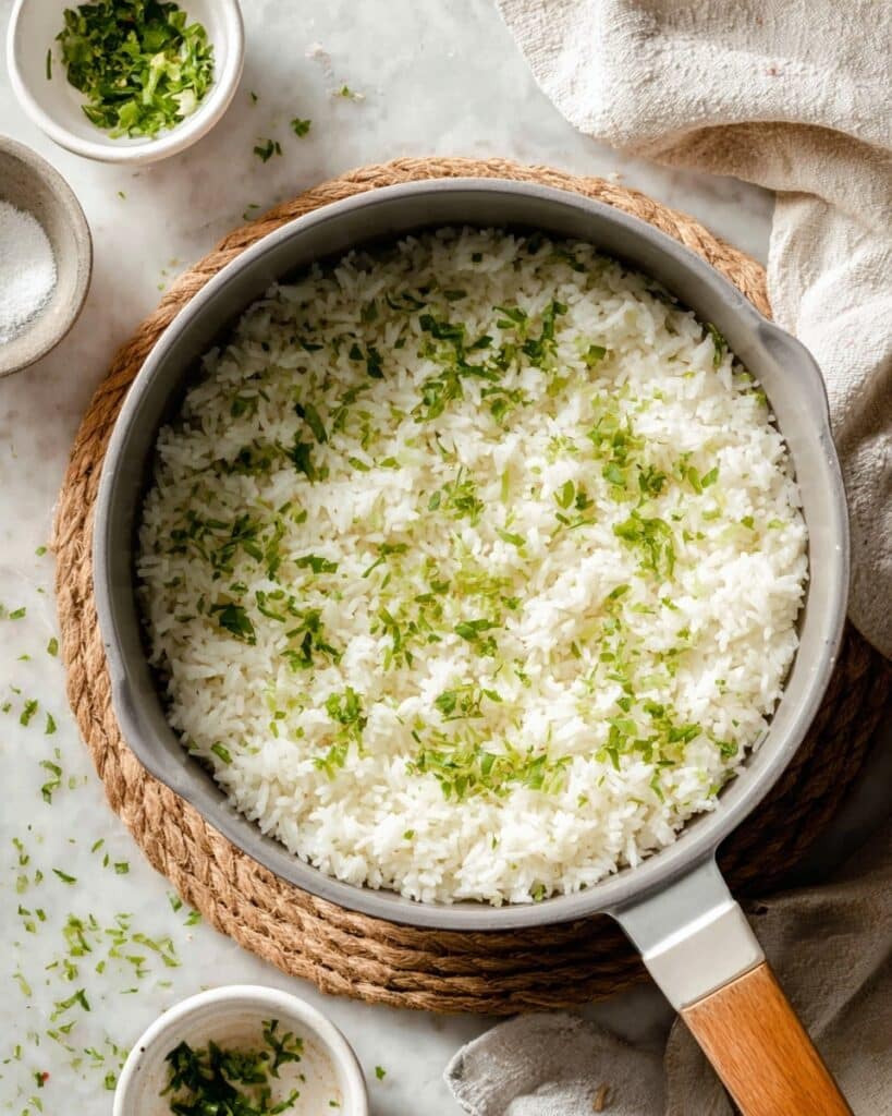 Greek Lemon Rice with Dill and Parsley Recipe