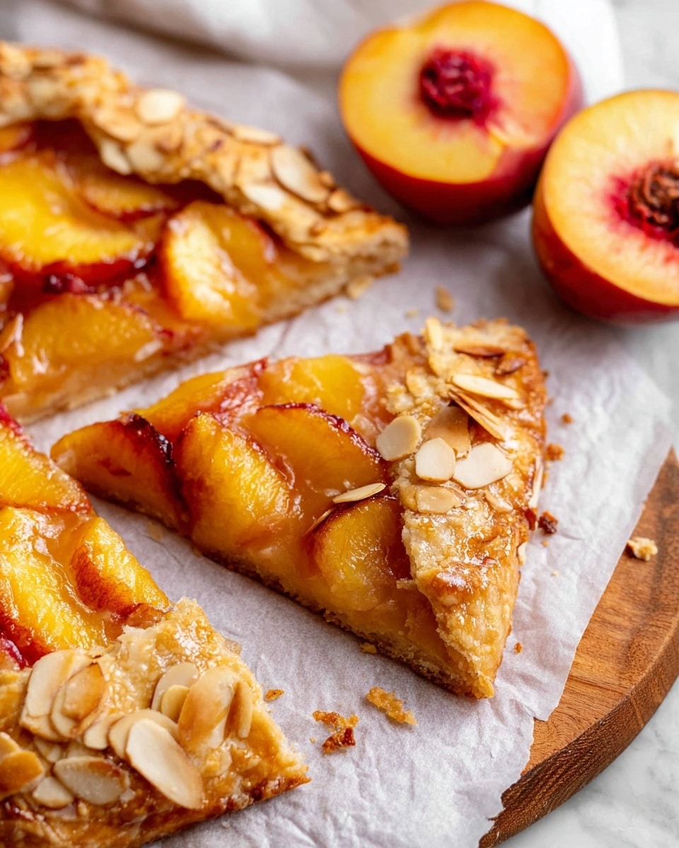 Peach Galette with Almond Frangipane Filling Recipe