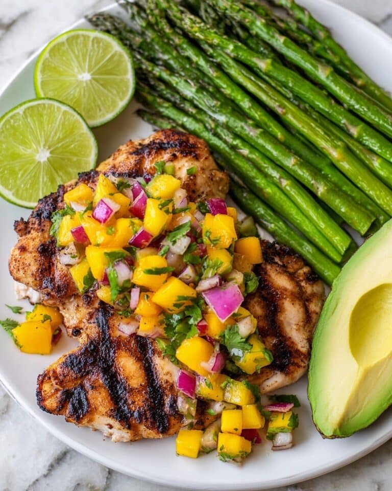 Grilled Chipotle Chicken with Peach Salsa Recipe