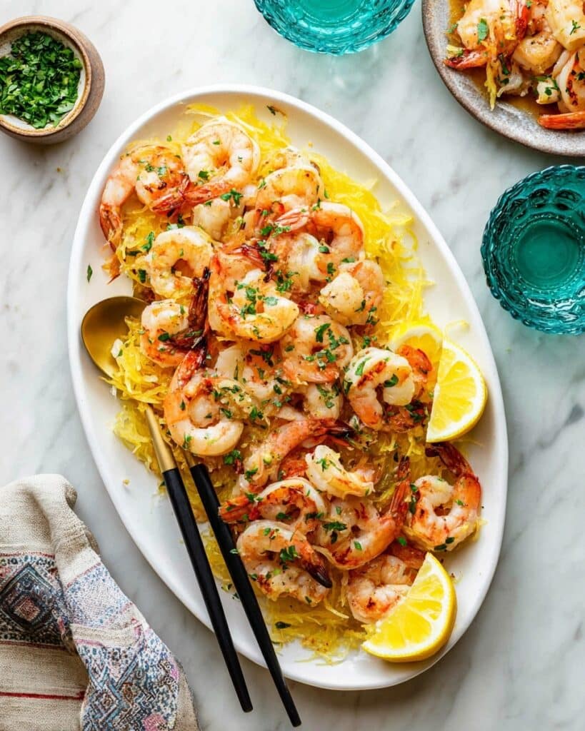 Shrimp Scampi Spaghetti Squash Recipe