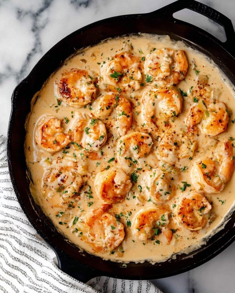 Creamy Garlic Shrimp Recipe