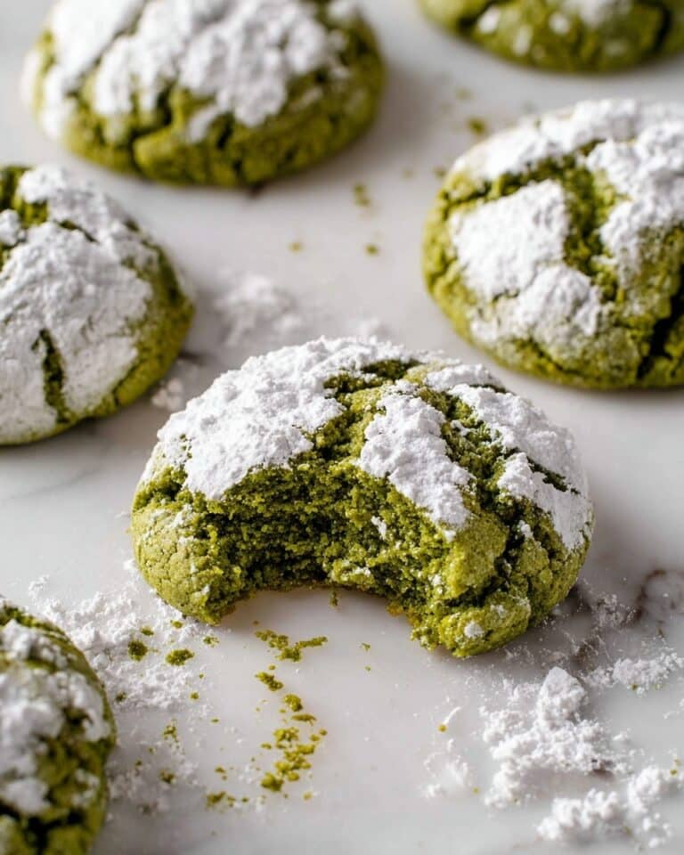 Matcha Crinkle Cookies Recipe