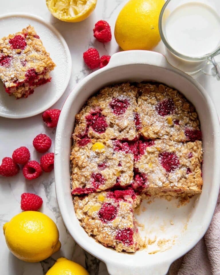 Raspberry Baked Oatmeal Recipe