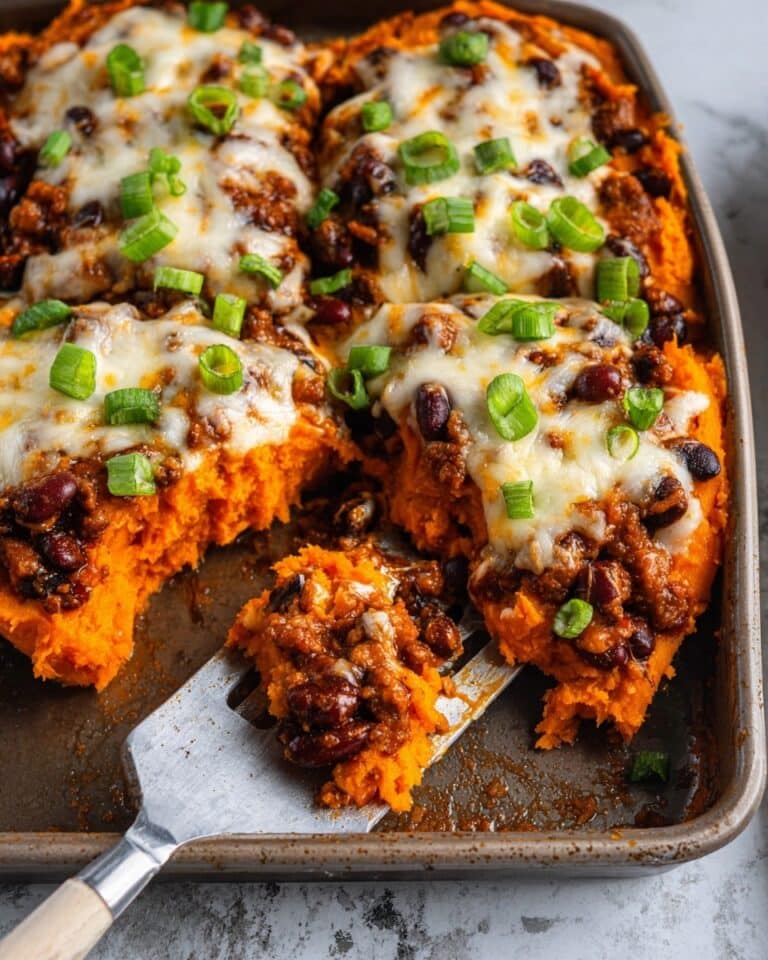 High Protein Stuffed Sweet Potatoes Recipe