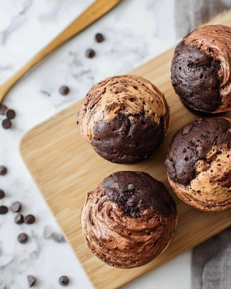 Chocolate Peanut Butter Banana Muffins Recipe