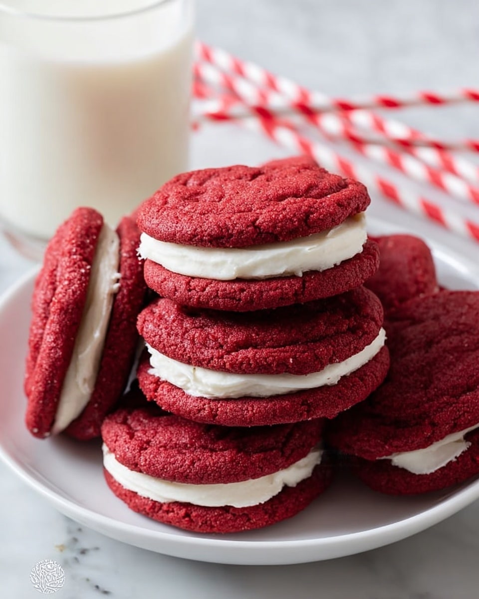 Red Velvet Sandwich Cookies Recipe