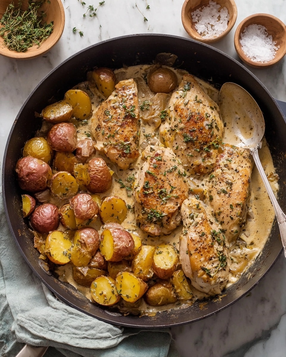 Creamy Dijon Chicken and Potatoes Recipe