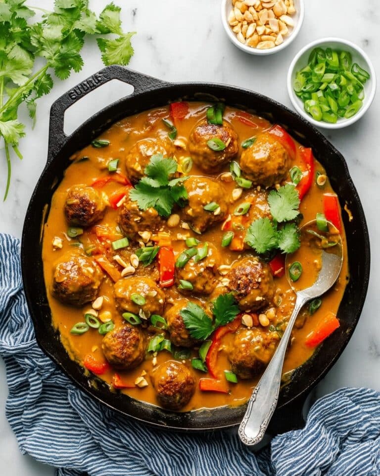 Chicken Meatballs in Pumpkin Coconut Curry Sauce Recipe