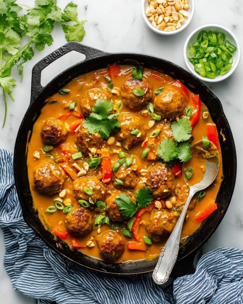 Chicken Meatballs in Pumpkin Coconut Curry Sauce Recipe