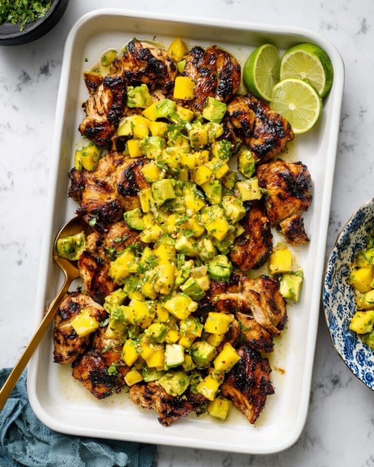 Grilled Chicken with Avocado Mango Salsa Recipe
