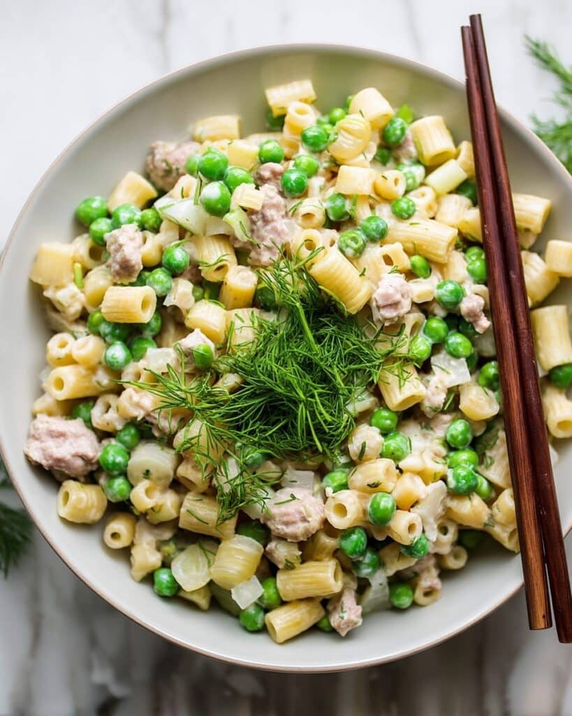 Tuna Macaroni Salad with Pickles Recipe