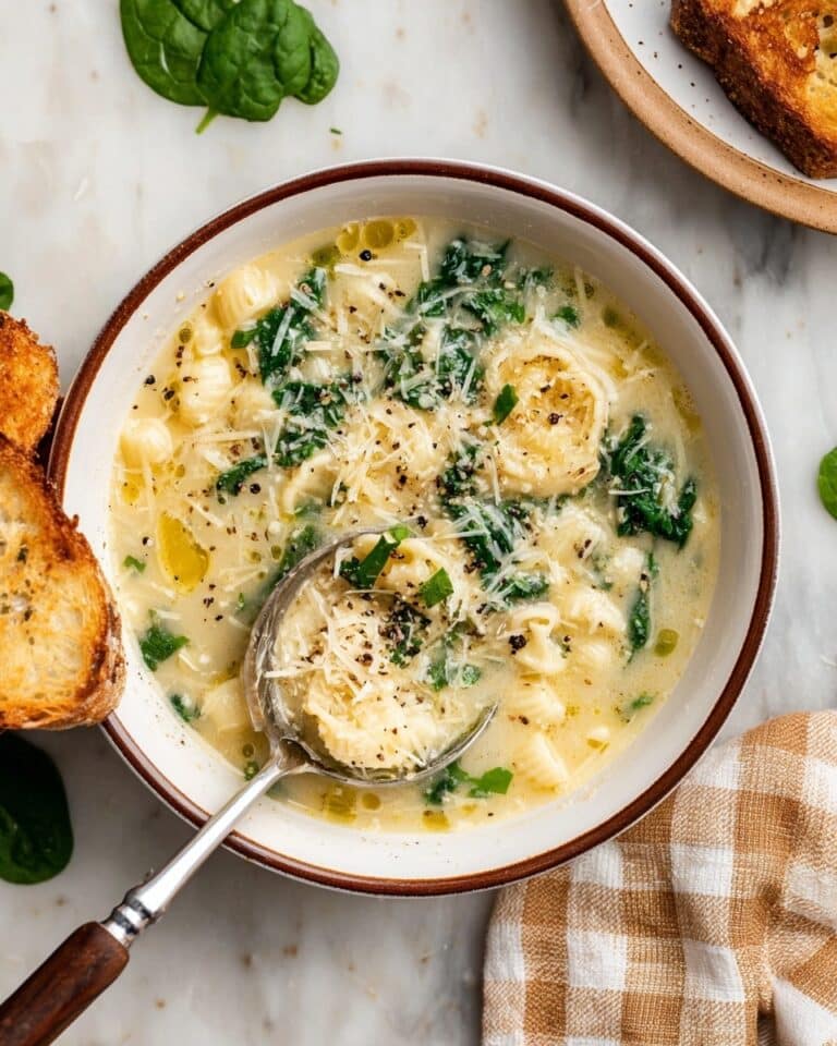 Stracciatella Soup with Spinach and Orzo Recipe