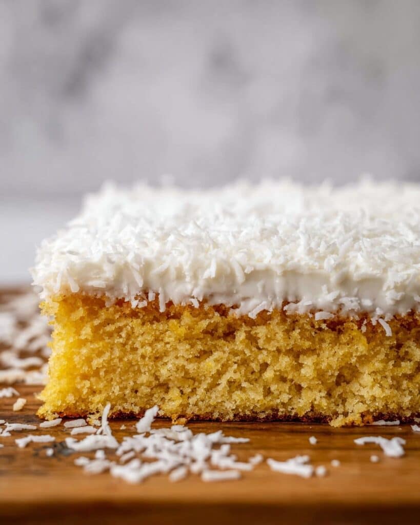 Orange Cake with Coconut Cream Cheese Frosting Recipe