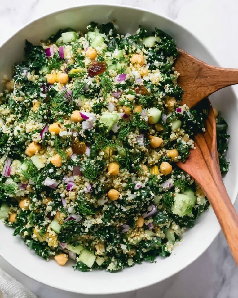 Kale Quinoa Salad with Lemon Dressing Recipe