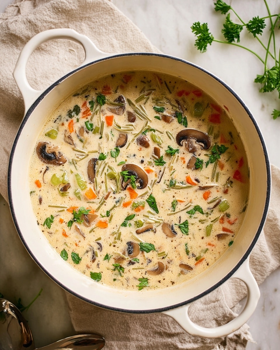 Creamy Chicken Mushroom Soup Recipe