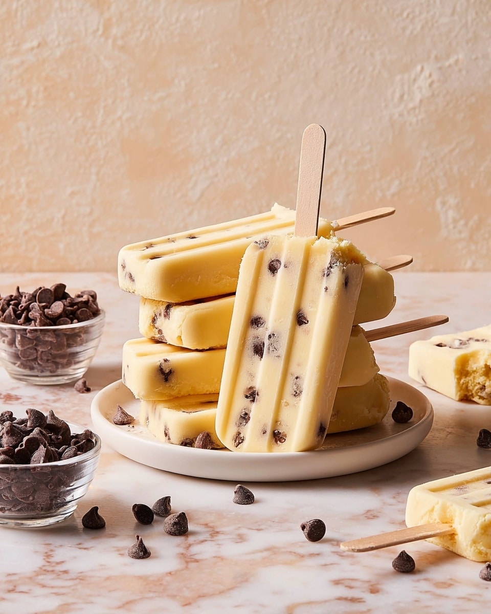 Dairy Free Cookie Dough Ice Cream Bars Recipe