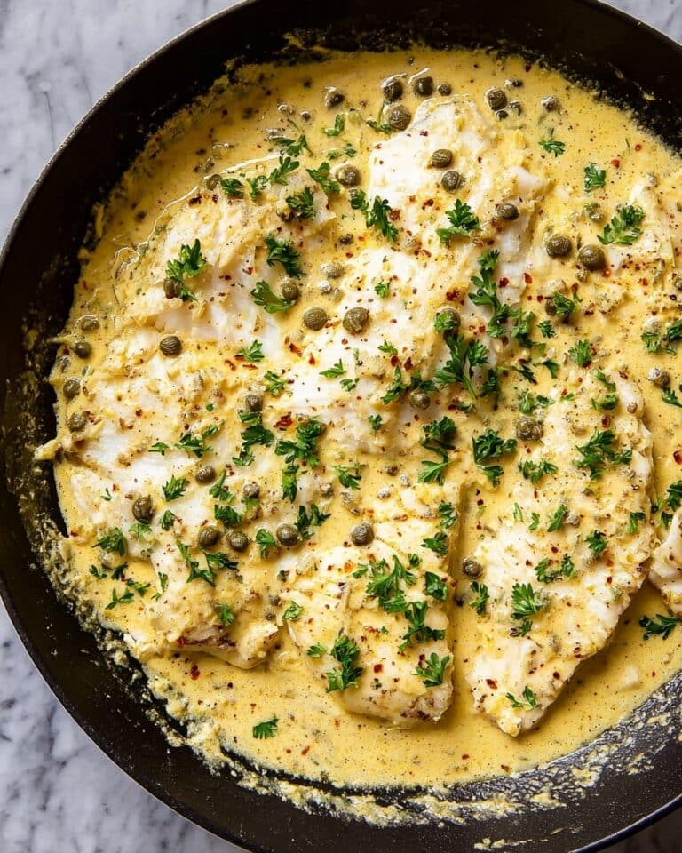 Baked Cod with Mustard Sauce Recipe