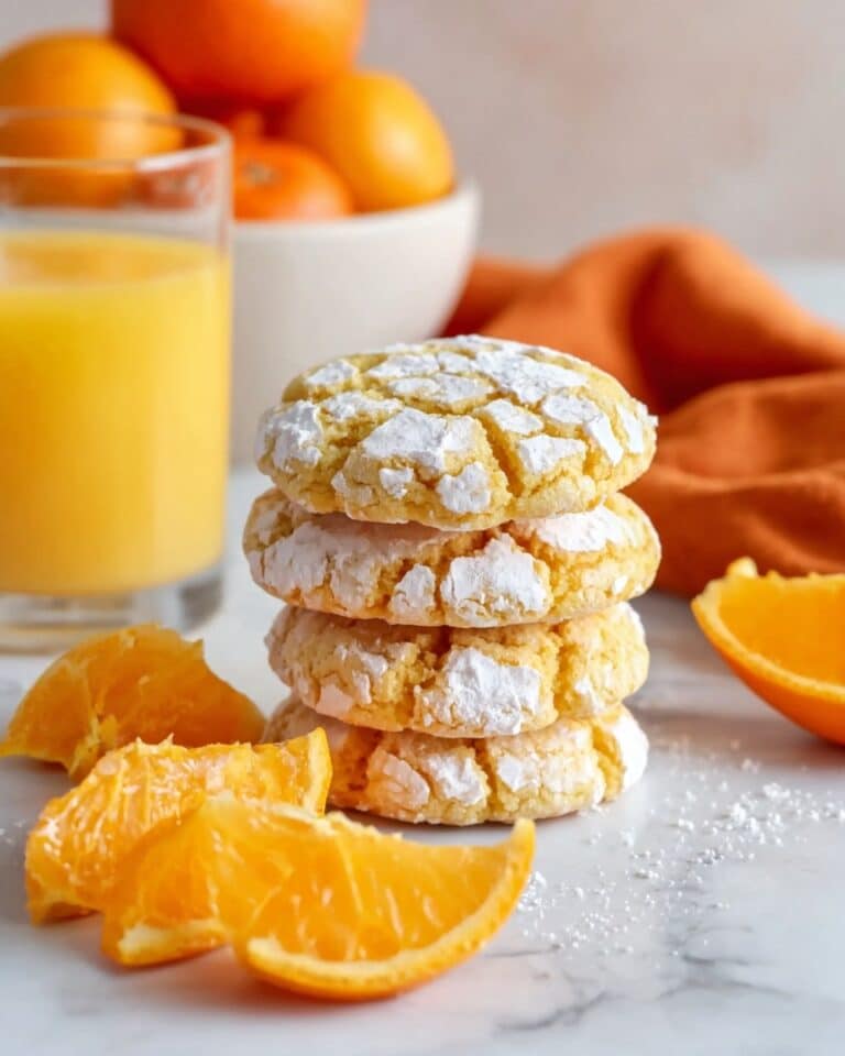 Orange Crinkle Cookies Recipe