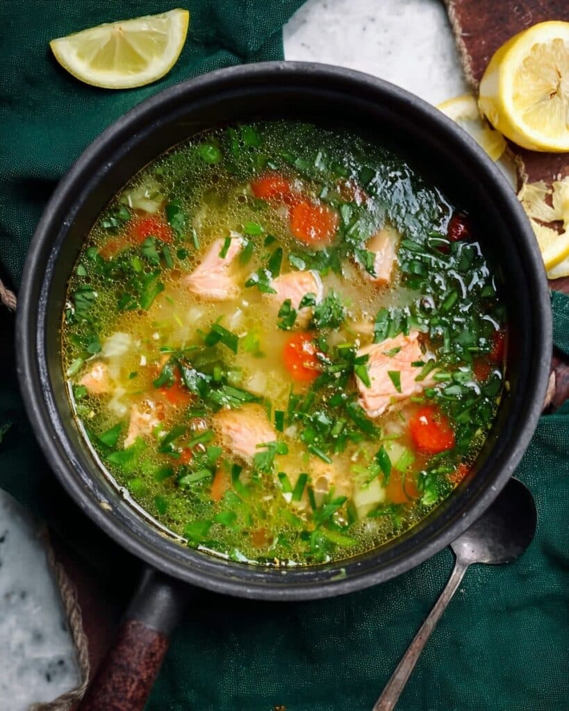 Easy Salmon Soup Recipe
