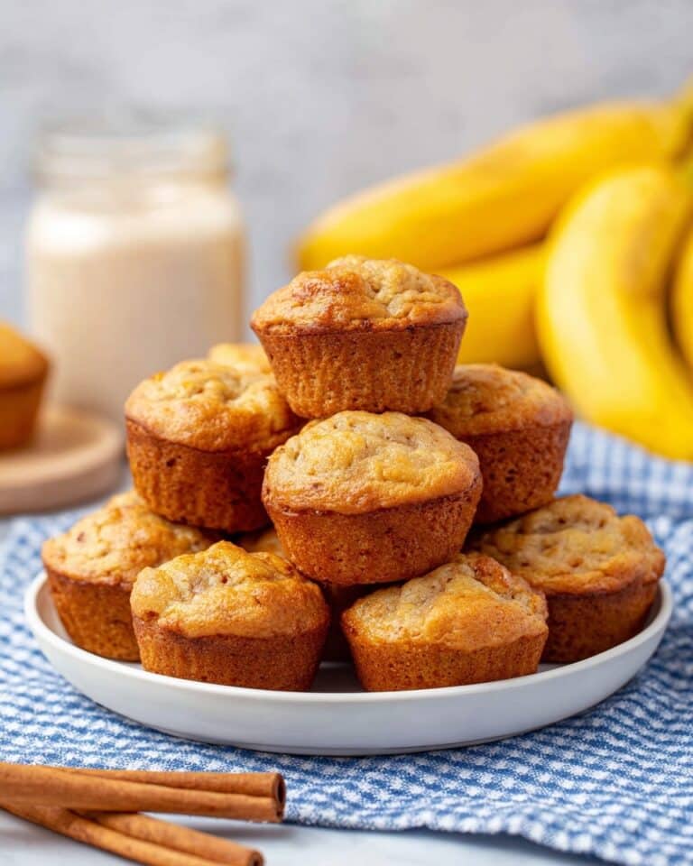 Yogurt Banana Mini Muffins Recipe