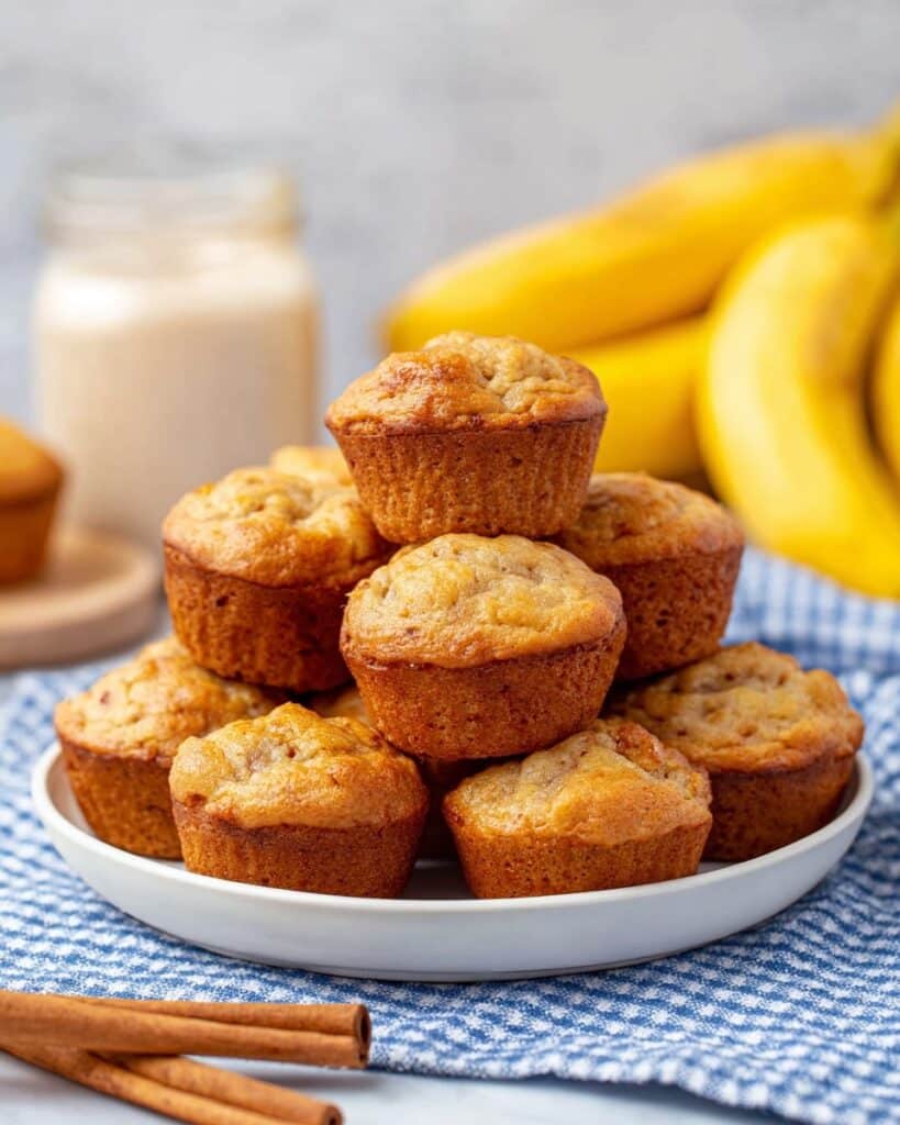 Yogurt Banana Mini Muffins Recipe